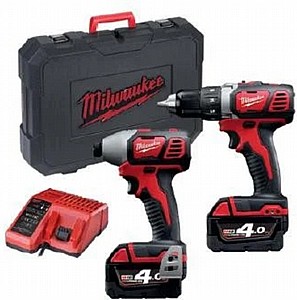סט מברגות 18v כולל 2 סוללות ומטען מילווקי Milwaukee סט מברגות 18v כולל 2 סוללות ומטען מילווקי Milwaukee