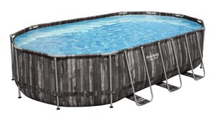 בריכה אובלית אולטרה דמוי עץ 610X366X122 ס"מ BESTWAY 5611R בריכה אובלית אולטרה דמוי עץ 610X366X122 ס"מ BESTWAY 5611R