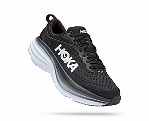 HOKA Bondi 8 - נעלי ספורט גברים הוקה בונדי 8 בצבע שחור/לבן HOKA Bondi 8 - נעלי ספורט גברים הוקה בונדי 8 בצבע שחור/לבן