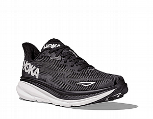 Hoka Clifton 9 Wide - נעלי ספורט גברים הוקה קליפטון 9 רחבות בצבע לבן/שחור Hoka Clifton 9 Wide - נעלי ספורט גברים הוקה קליפטון 9 רחבות בצבע לבן/שחור