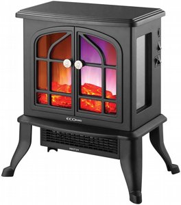 קמין חימום חשמלי דקורטיבי שחור ECO EURO HAH-6200 2000W קמין חימום חשמלי דקורטיבי שחור ECO EURO HAH-6200 2000W