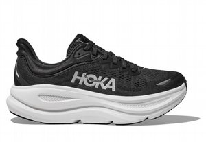 HOKA BONDI WIDE 9 - נעלי ספורט גברים הוקה 9 רחבות בצבע שחור/לבן HOKA BONDI WIDE 9 - נעלי ספורט גברים הוקה 9 רחבות בצבע שחור/לבן