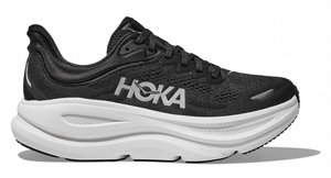 HOKA BONDI WIDE 9 - נעלי ספורט לנשים הוקה 9 רחבות בצבע שחור/לבן HOKA BONDI WIDE 9 - נעלי ספורט לנשים הוקה 9 רחבות בצבע שחור/לבן